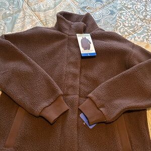 Women's Brown Fleece Jacket